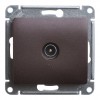 Розетка TV SYSTEME ELECTRIC GLOSSA, оконечная, шоколад