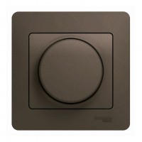 Светорегулятор поворотный SYSTEME ELECTRIC GLOSSA, 300 Вт, шоколад