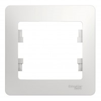 Рамка 1 пост SYSTEME ELECTRIC GLOSSA, белый