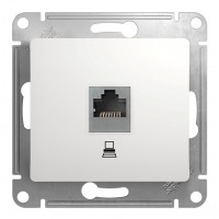 Розетка 1xRJ45 Cat.5 SYSTEME ELECTRIC GLOSSA, белый