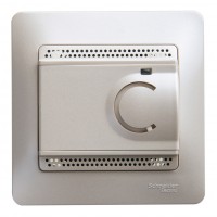 Термостат для теплого пола SYSTEME ELECTRIC GLOSSA, с датчиком, перламутр