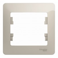 Рамка 1 пост SYSTEME ELECTRIC GLOSSA, молочный