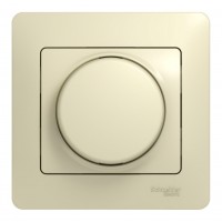 Светорегулятор поворотный SYSTEME ELECTRIC GLOSSA, 300 Вт, бежевый