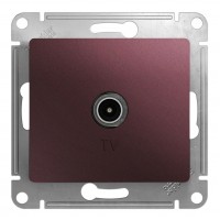 Розетка TV SYSTEME ELECTRIC GLOSSA, оконечная, баклажановый