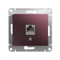 Розетка 2xRJ45 Cat.5 SYSTEME ELECTRIC GLOSSA, баклажановый