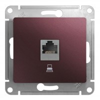 Розетка 1xRJ45 Cat.5 SYSTEME ELECTRIC GLOSSA, баклажановый