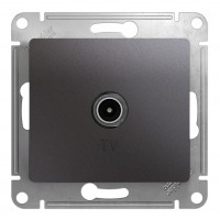 Розетка TV SYSTEME ELECTRIC GLOSSA, одиночная, графит