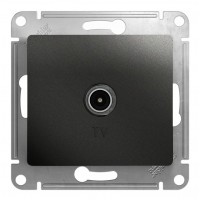 Розетка TV SYSTEME ELECTRIC GLOSSA, одиночная, антрацит