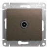 Розетка TV SYSTEME ELECTRIC GLOSSA, одиночная, шоколад