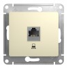 Розетка 1xRJ45 Cat.5 SYSTEME ELECTRIC GLOSSA, бежевый