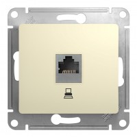 Розетка 1xRJ45 Cat.5 SYSTEME ELECTRIC GLOSSA, бежевый