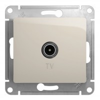 Розетка TV SYSTEME ELECTRIC GLOSSA, одиночная, молочный