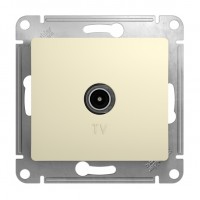 Розетка TV SYSTEME ELECTRIC GLOSSA, проходная, бежевый