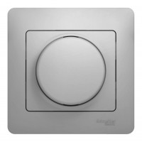 Светорегулятор поворотный SYSTEME ELECTRIC GLOSSA, 300 Вт, алюминий
