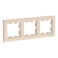 Рамка 3 поста SYSTEME ELECTRIC ATLASDESIGN, бежевый
