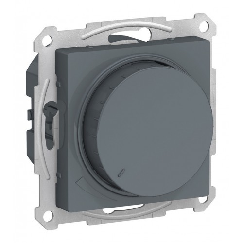 Светорегулятор поворотно-нажимной SYSTEME ELECTRIC ATLASDESIGN, 630 Вт, для LED 10-315 Вт/ВА, грифель
