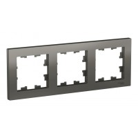 Рамка 3 поста SYSTEME ELECTRIC ATLASDESIGN, сталь
