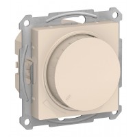 Светорегулятор поворотно-нажимной SYSTEME ELECTRIC ATLASDESIGN, 630 Вт, для LED 10-315 Вт/ВА, бежевый