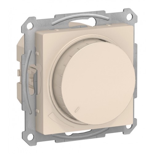 Светорегулятор поворотно-нажимной SYSTEME ELECTRIC ATLASDESIGN, 630 Вт, для LED 10-315 Вт/ВА, бежевый