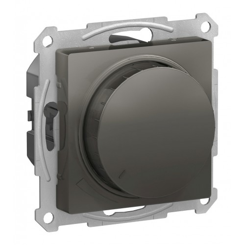 Светорегулятор поворотно-нажимной SYSTEME ELECTRIC ATLASDESIGN, 630 Вт, для LED 10-315 Вт/ВА, сталь