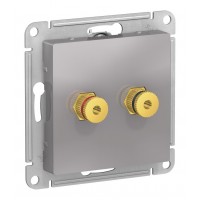 Аудио-розетка SYSTEME ELECTRIC ATLASDESIGN, алюминий