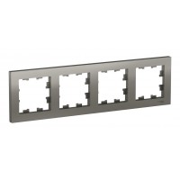 Рамка 4 поста SYSTEME ELECTRIC ATLASDESIGN, сталь
