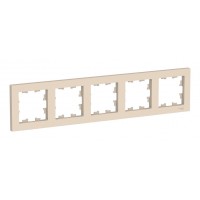 Рамка 5 постов SYSTEME ELECTRIC ATLASDESIGN, бежевый
