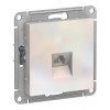 Розетка телефонная 1xRJ11 SYSTEME ELECTRIC ATLASDESIGN, жемчуг