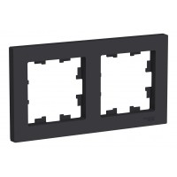 Рамка 2 поста SYSTEME ELECTRIC ATLASDESIGN, карбон