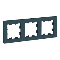 Рамка 3 поста SYSTEME ELECTRIC ATLASDESIGN, изумруд