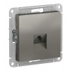 Розетка телефонная 1xRJ11 SYSTEME ELECTRIC ATLASDESIGN, сталь