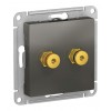 Аудио-розетка SYSTEME ELECTRIC ATLASDESIGN, сталь
