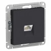 Розетка компьютерная 1xRJ45 Cat.5 SYSTEME ELECTRIC ATLASDESIGN, карбон