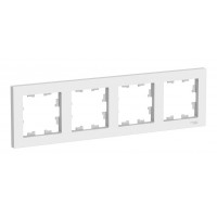 Рамка 4 поста SYSTEME ELECTRIC ATLASDESIGN, белый