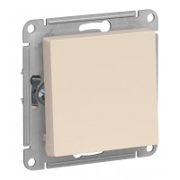 Выключатель 1-клавишный SYSTEME ELECTRIC ATLASDESIGN, скрытый монтаж, бежевый