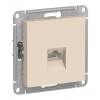 Розетка компьютерная 1xRJ45 Cat.5 SYSTEME ELECTRIC ATLASDESIGN, бежевый