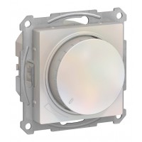 Светорегулятор поворотно-нажимной SYSTEME ELECTRIC ATLASDESIGN, 630 Вт, для LED 10-315 Вт/ВА, жемчуг