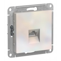 Розетка компьютерная 1xRJ45 Cat.5 SYSTEME ELECTRIC ATLASDESIGN, жемчуг