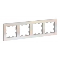 Рамка 4 поста SYSTEME ELECTRIC ATLASDESIGN, жемчуг