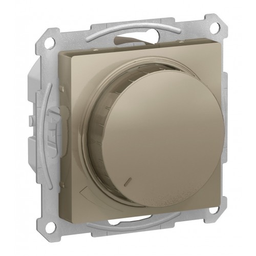 Светорегулятор поворотно-нажимной SYSTEME ELECTRIC ATLASDESIGN, 630 Вт, для LED 10-315 Вт/ВА, шампань
