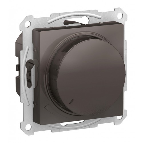 Светорегулятор поворотно-нажимной SYSTEME ELECTRIC ATLASDESIGN, 630 Вт, для LED 10-315 Вт/ВА, мокко