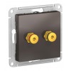 Аудио-розетка SYSTEME ELECTRIC ATLASDESIGN, мокко