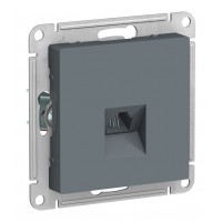 Розетка телефонная 1xRJ11 SYSTEME ELECTRIC ATLASDESIGN, грифель