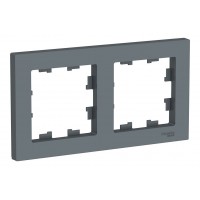 Рамка 2 поста SYSTEME ELECTRIC ATLASDESIGN, грифель
