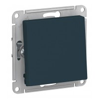 Переключатель 1-клавишный SYSTEME ELECTRIC ATLASDESIGN, скрытый монтаж, изумруд