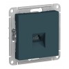 Розетка компьютерная 1xRJ45 Cat.5 SYSTEME ELECTRIC ATLASDESIGN, изумруд