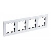 Рамка 4 поста SYSTEME ELECTRIC ATLASDESIGN NATURE, белый (пластик)
