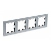 Рамка 4 поста SYSTEME ELECTRIC ATLASDESIGN NATURE стекло, алюминий (пластик)