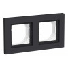 Рамка 2 поста IP44 SYSTEME ELECTRIC ATLASDESIGN AQUA, карбон