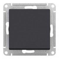Переключатель IP44 1-клавишный SYSTEME ELECTRIC ATLASDESIGN AQUA, скрытый монтаж, карбон